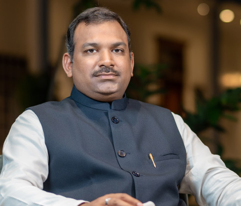 JP Nadda Meets Nandan Jain State Treasurer of Chhattisgarh Bhartiya Janta Party